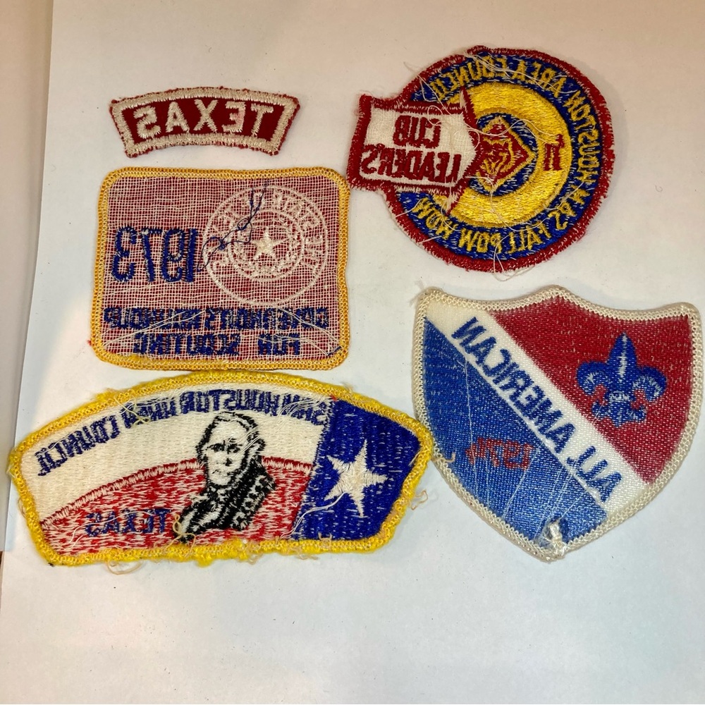 5 Vintage 70s Texas Boy Scouting Patches BSA - Picture 10 of 10